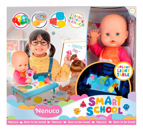 Foto 3 pulgar | Nenuco Smart School Con Accesorios 32cm Famosa