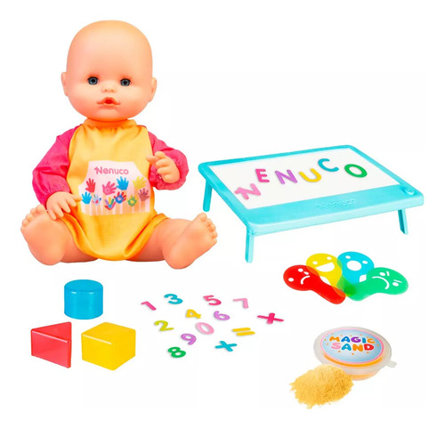 Foto 4 pulgar | Nenuco Smart School Con Accesorios 32cm Famosa