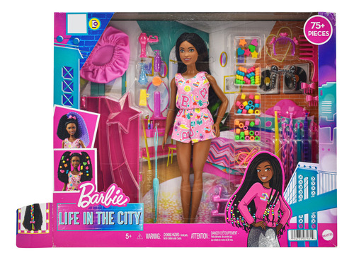 Foto 1 | Barbie Life In The City Trenza Estilo Y Cuidado Mattel Cd