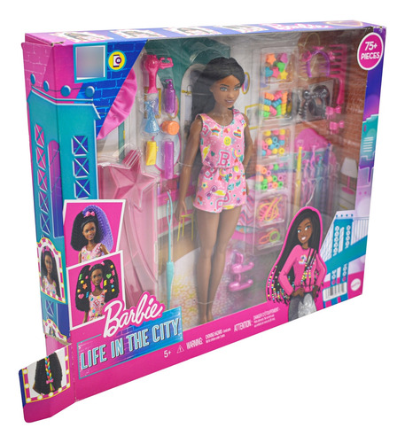 Foto 3 | Barbie Life In The City Trenza Estilo Y Cuidado Mattel Cd