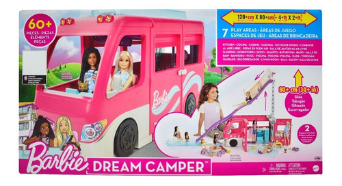 Foto 1 | Barbie Dream Camper 60 Accesorios 120cm Mattel