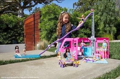 Foto 3 | Barbie Dream Camper 60 Accesorios 120cm Mattel