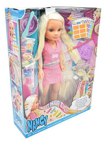 Foto 2 | Nancy Super Melena Muñeca 43cm Famosa Cd