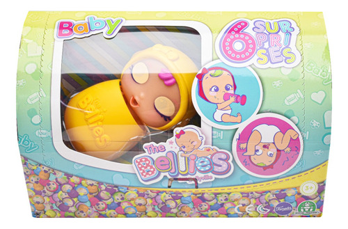 Foto 1 | The Bellies Baby Amarillo 6 Sorpresas Muñeca 10cm Famosa