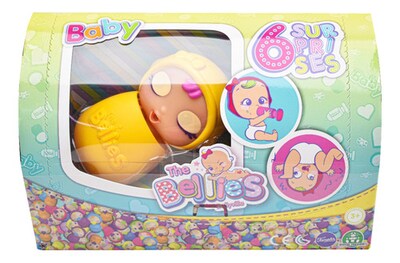 Foto 1 | The Bellies Baby Amarillo 6 Sorpresas Muñeca 10cm Famosa