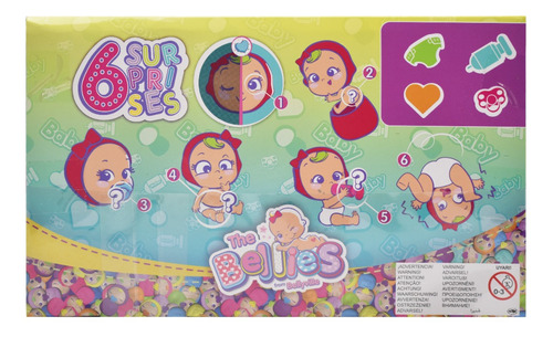 Foto 4 pulgar | The Bellies Baby Amarillo 6 Sorpresas Muñeca 10cm Famosa