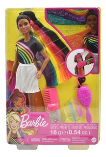 Foto 1 | Barbie Morena Peinados Brillantes Multicolor 30cm Mattel Cd