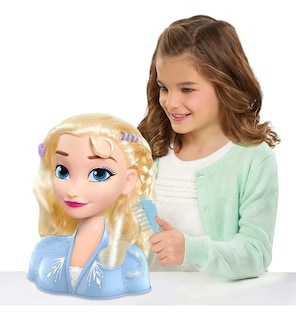 Foto 1 | Princesa Elsa Cabeza Para Peinar 14 Accesorios Disney