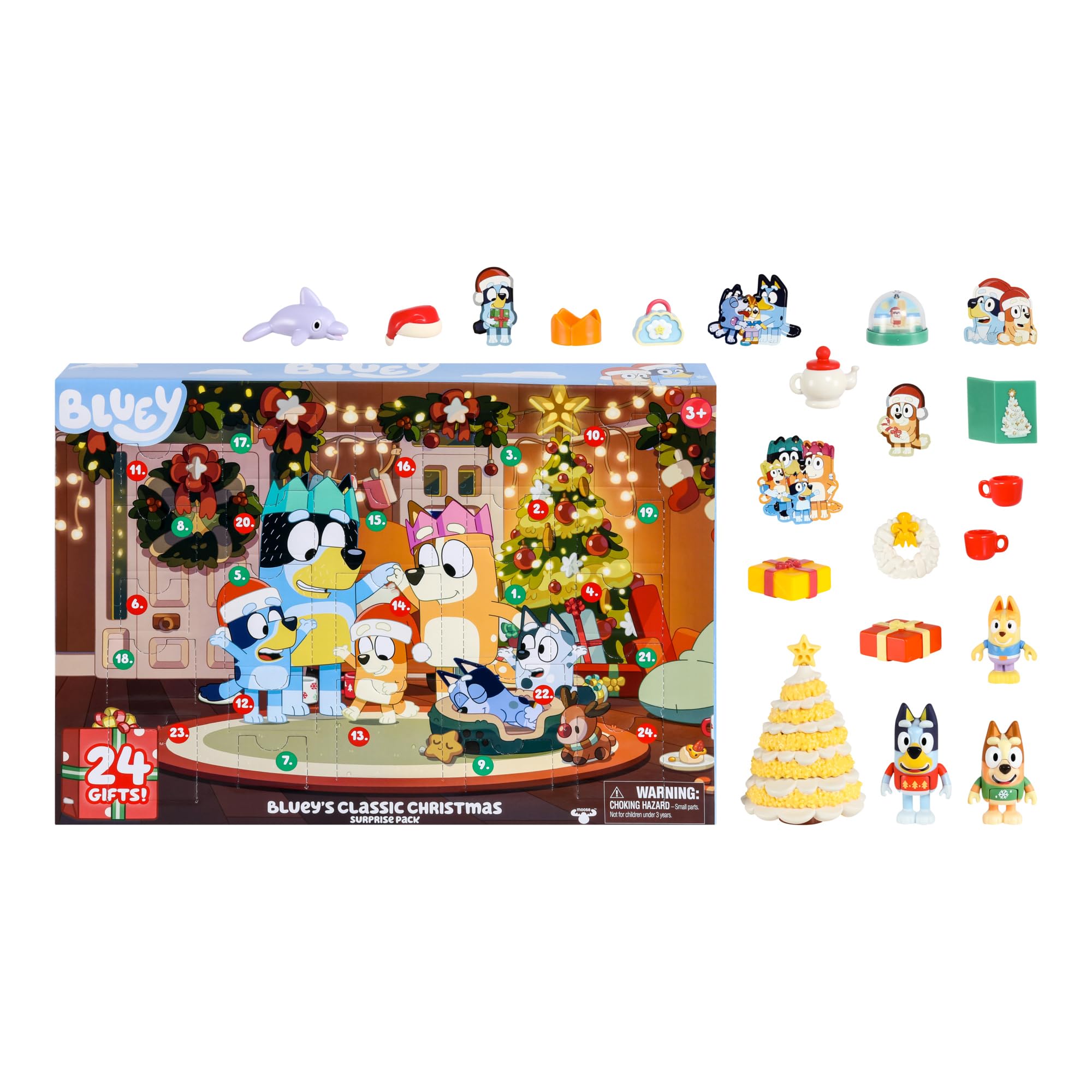 Foto 2 pulgar | Calendario De Adviento Bluey Con Figuras Exclusivas  Juguete Para Niños De 24 Días - Venta Internacional.