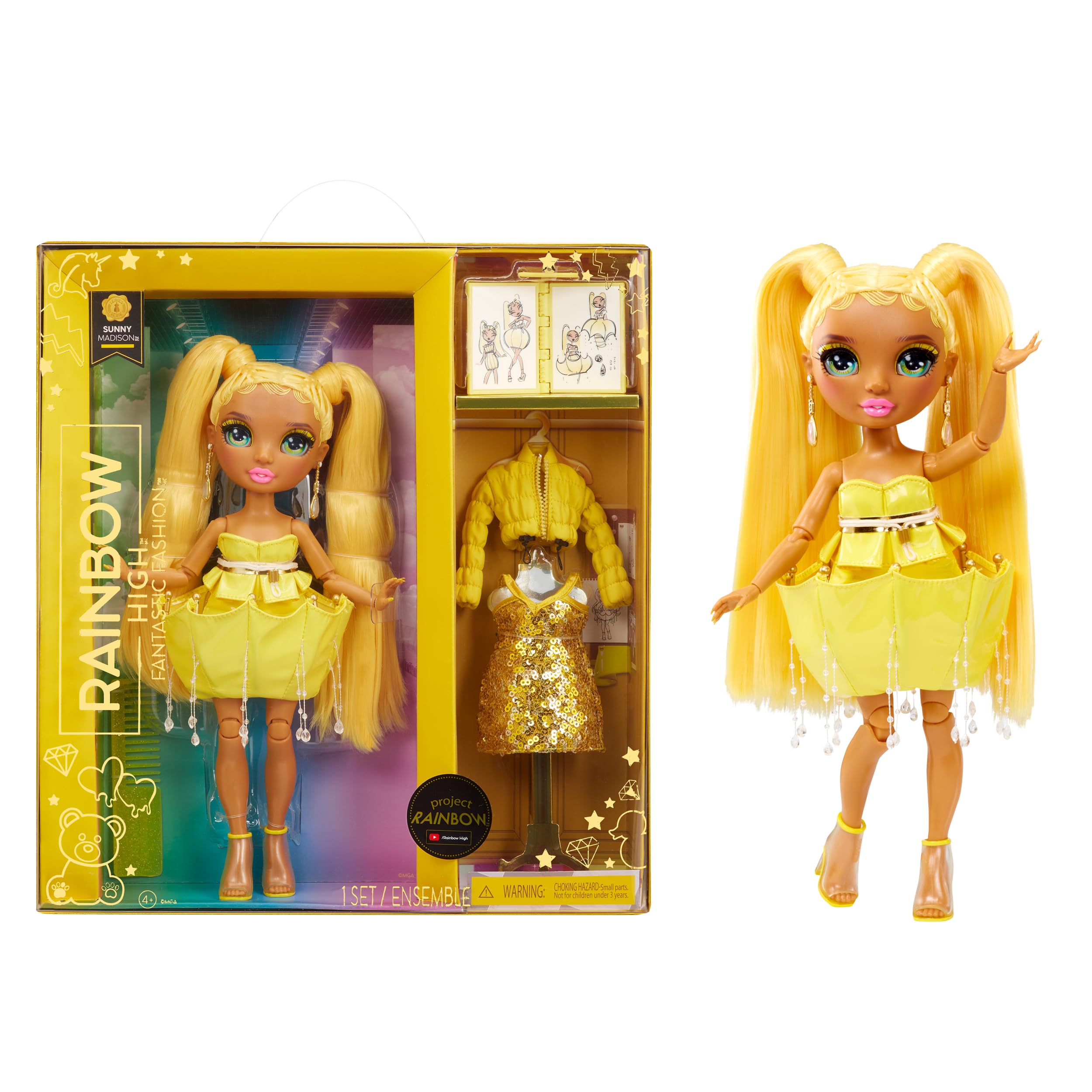 Foto 2 pulgar | Muñeca De Moda Rainbow High Fantastic Fashion Sunny Madison - Venta Internacional.