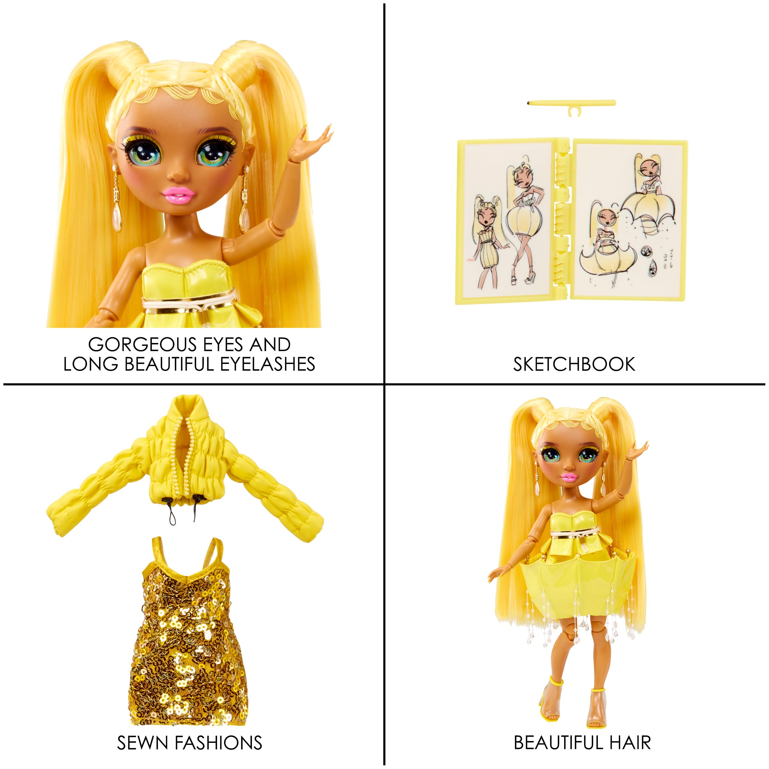Foto 6 pulgar | Muñeca De Moda Rainbow High Fantastic Fashion Sunny Madison - Venta Internacional.