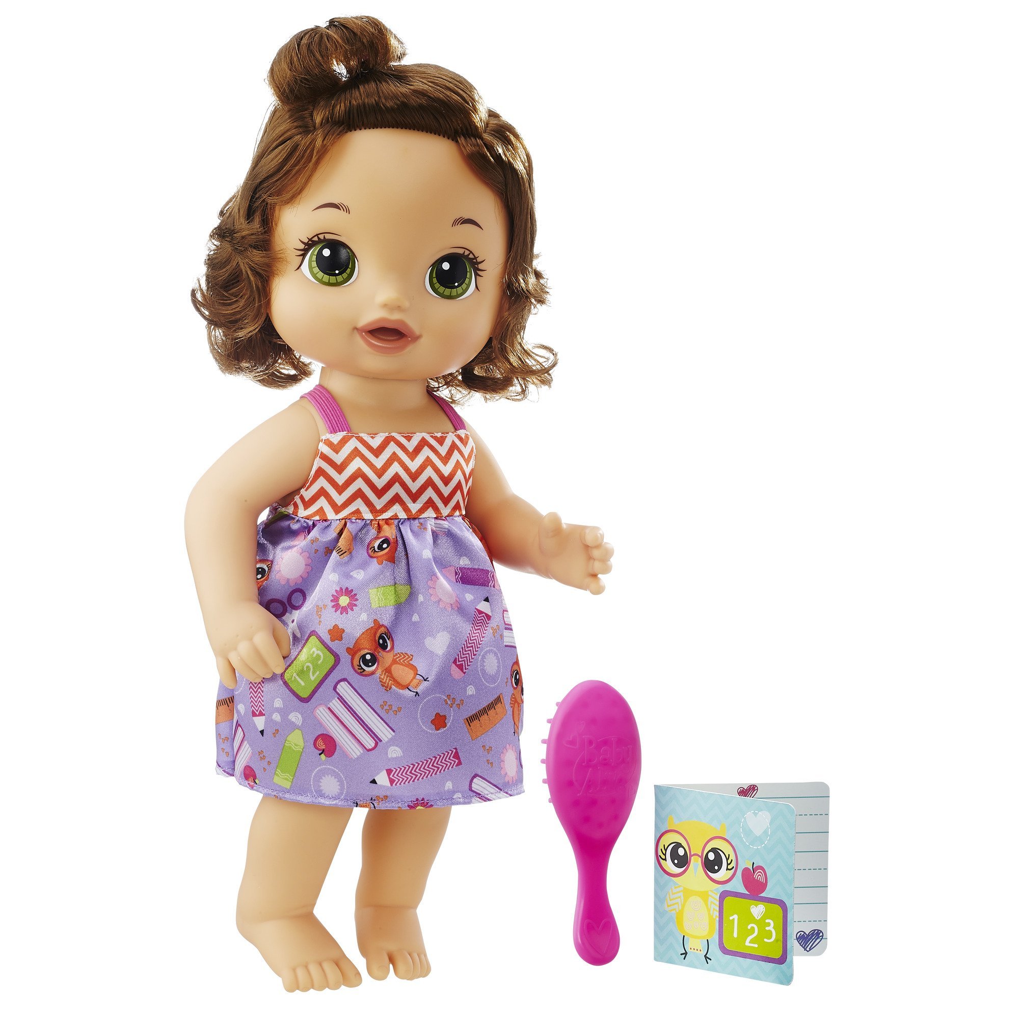 Foto 2 pulgar | Baby Doll Baby Alive  Lista Para La Escuela  C2695  Cabello Castaño - Venta Internacional.