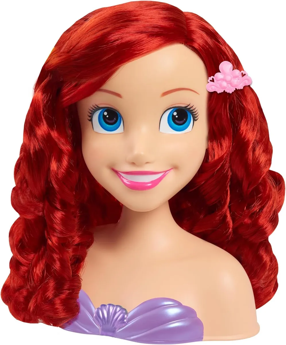 Foto 4 pulgar | Princesa Ariel Cabeza Para Peinar 7 Accesorios Disney