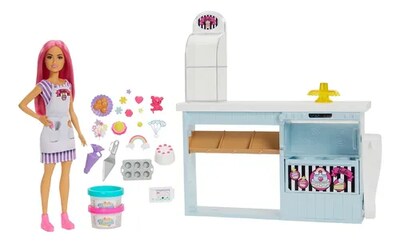 Foto 2 | Set De Reposteria Barbie Profesiones