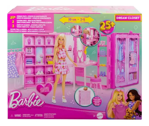 Foto 2 pulgar | Barbie Clóset De Los Sueños Con Accesorios Y Muñeca