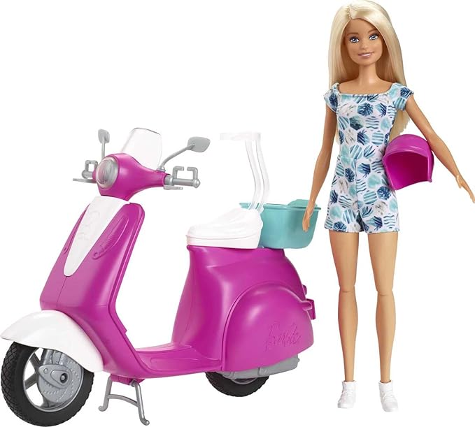 Foto 2 | Motoneta Con Muñeca Barbie