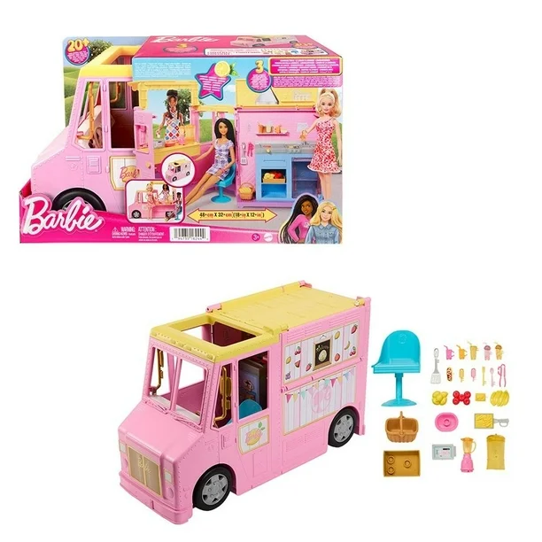 Foto 2 pulgar | Vehículo De Juguete Barbie Profesiones Camión De Limonada De Playa