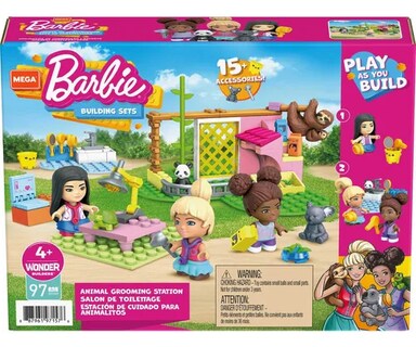 Foto 1 | Barbie Estación de Cuidado para Animalitos Mega Construx