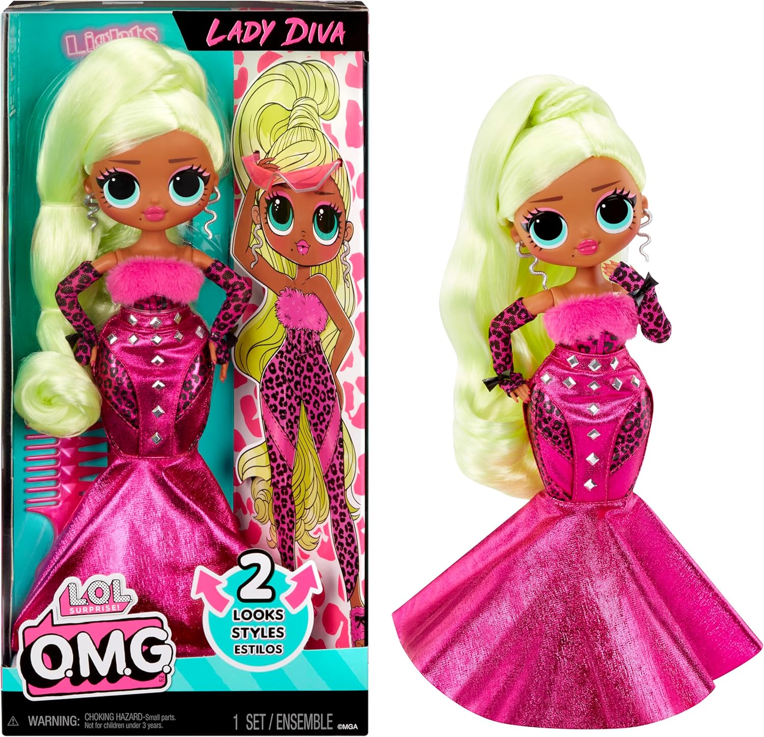 Lol Surprise Omg Muñeca De Moda Lady Diva Con Accesorios