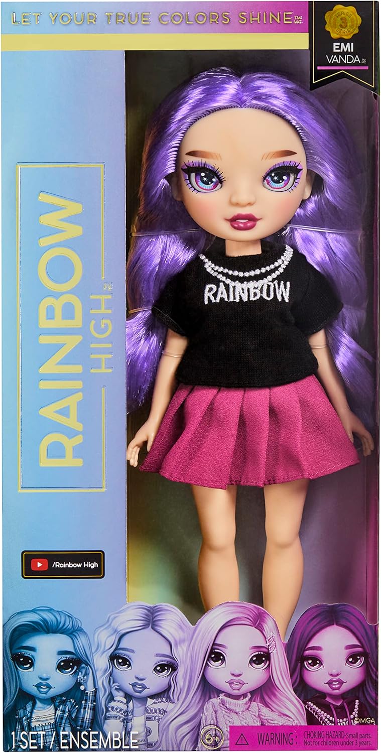 Foto 4 pulgar | Rainbow High Fashion Muñeca Emi Vanda Básica Fashion