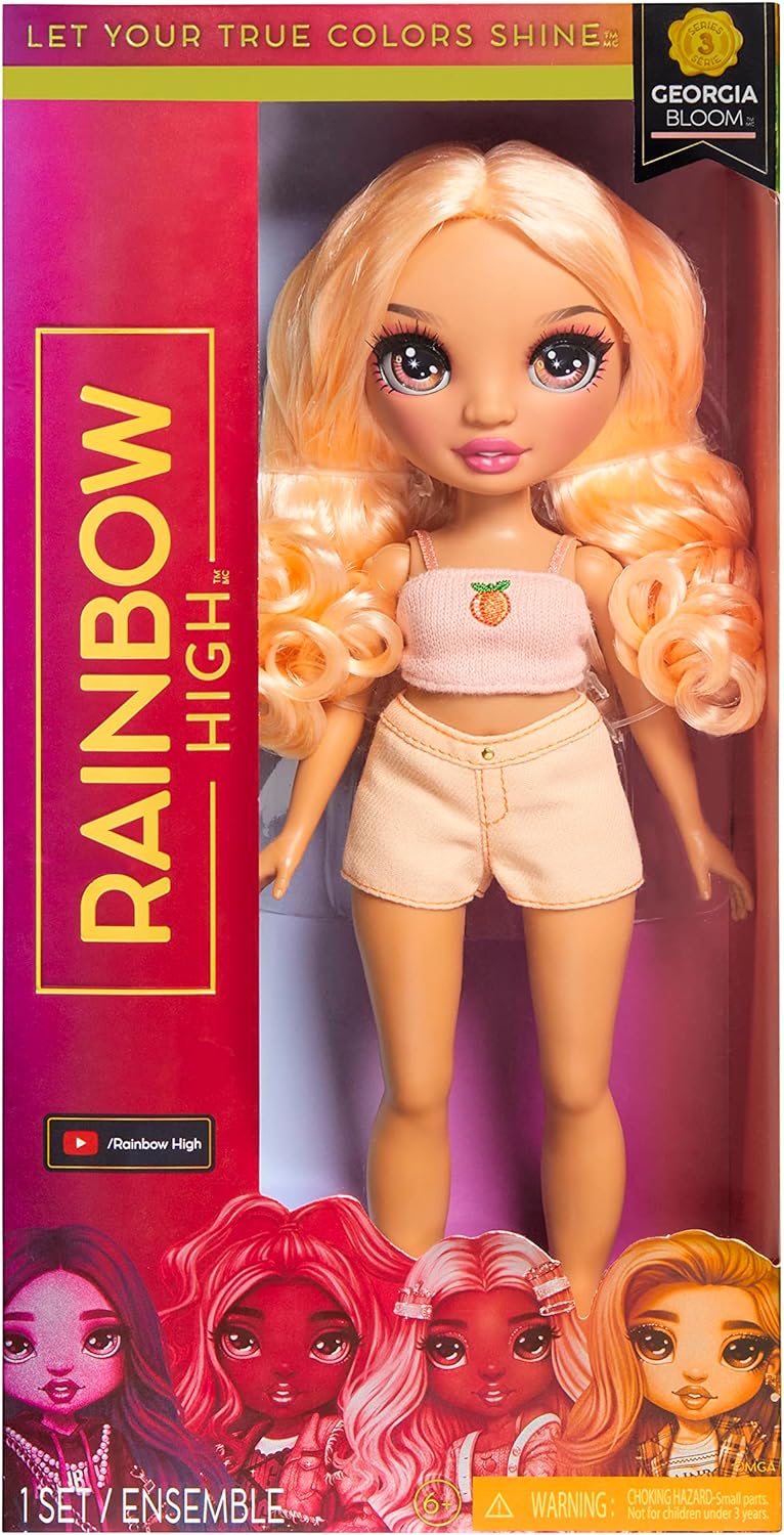 Foto 4 pulgar | Rainbow High Muñeca Básica Georgia Bloom Fashion