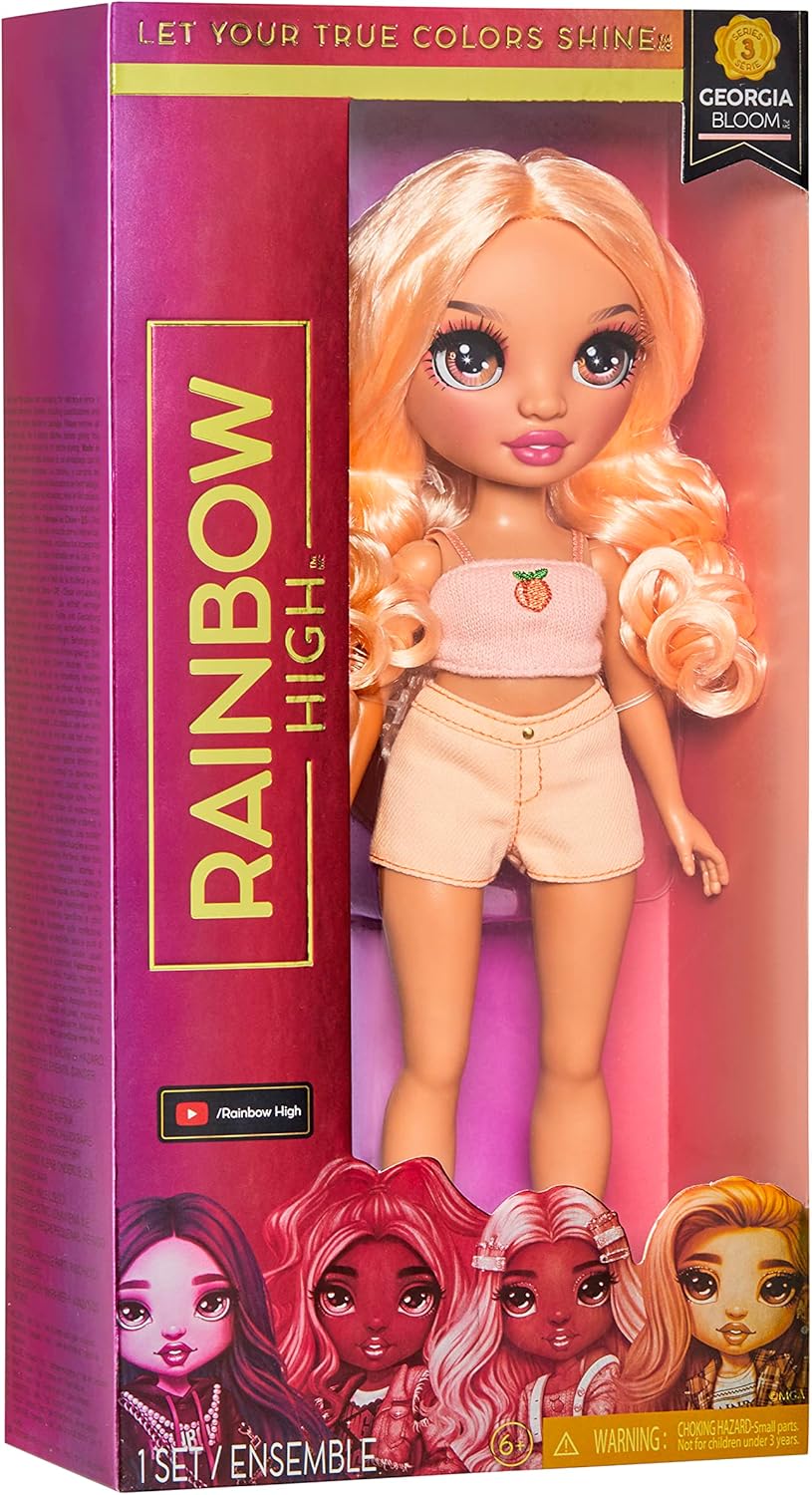 Foto 5 pulgar | Rainbow High Muñeca Básica Georgia Bloom Fashion