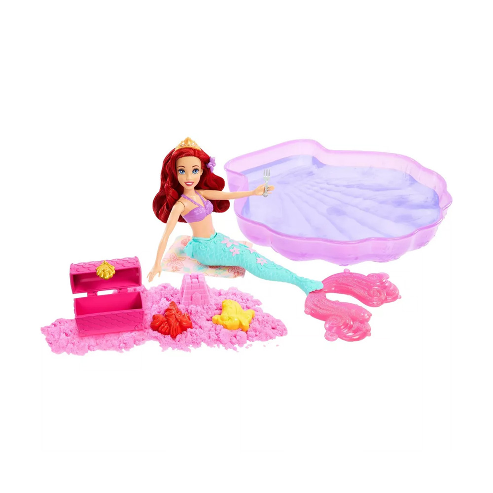 Foto 2 pulgar | Muñeca Ariel Disney Princess C/piscina Y Arena Moldeable