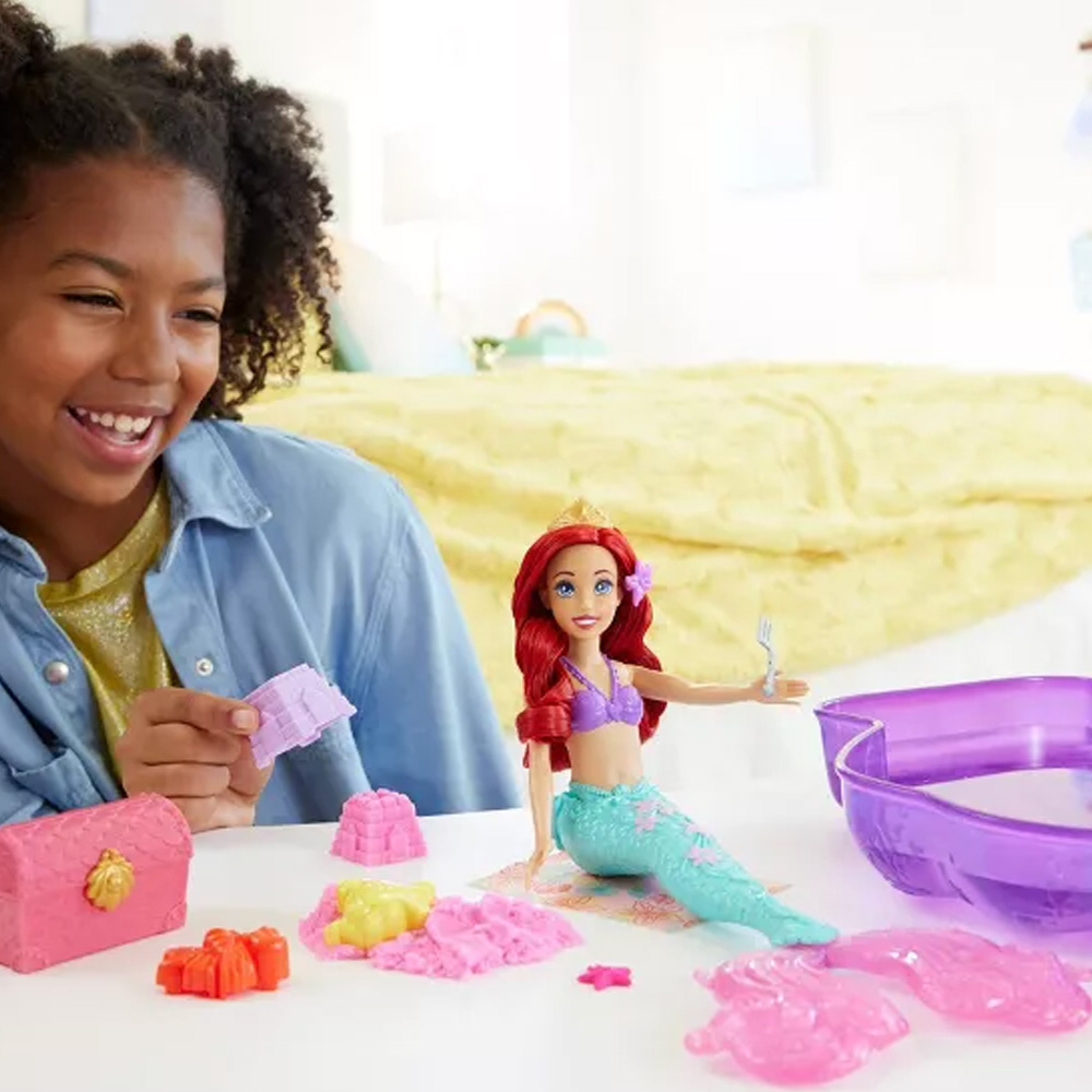 Foto 3 | Muñeca Ariel Disney Princess C/piscina Y Arena Moldeable