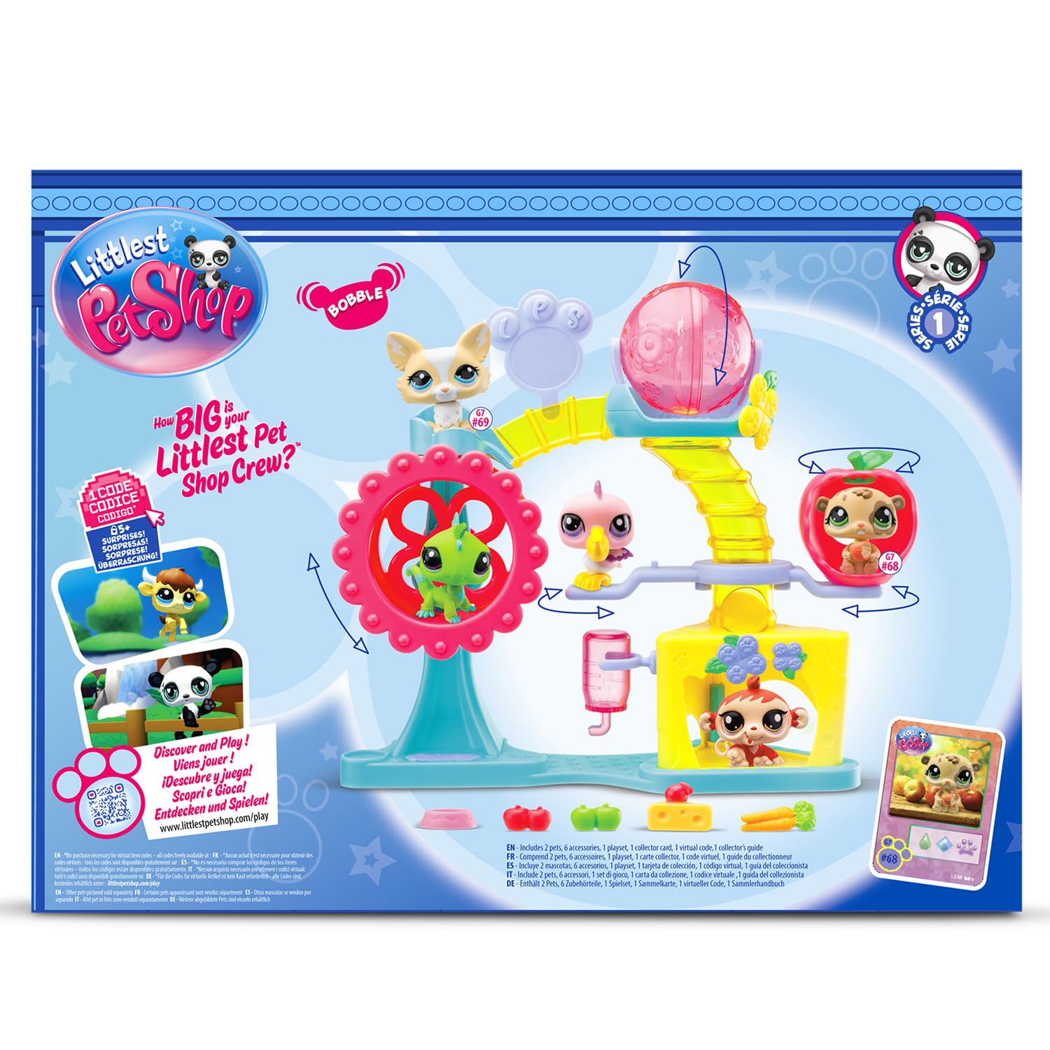 Foto 7 | Set Playset Littlest Pet Shop Fun Factory Con 2 Minifiguras - Venta Internacional.