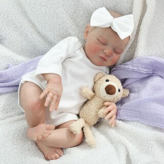 Foto 3 | Muñeca Reborn Ksbd Laura De 50 Cm Con Ropa Chupete Y Biberón - Venta Internacional.