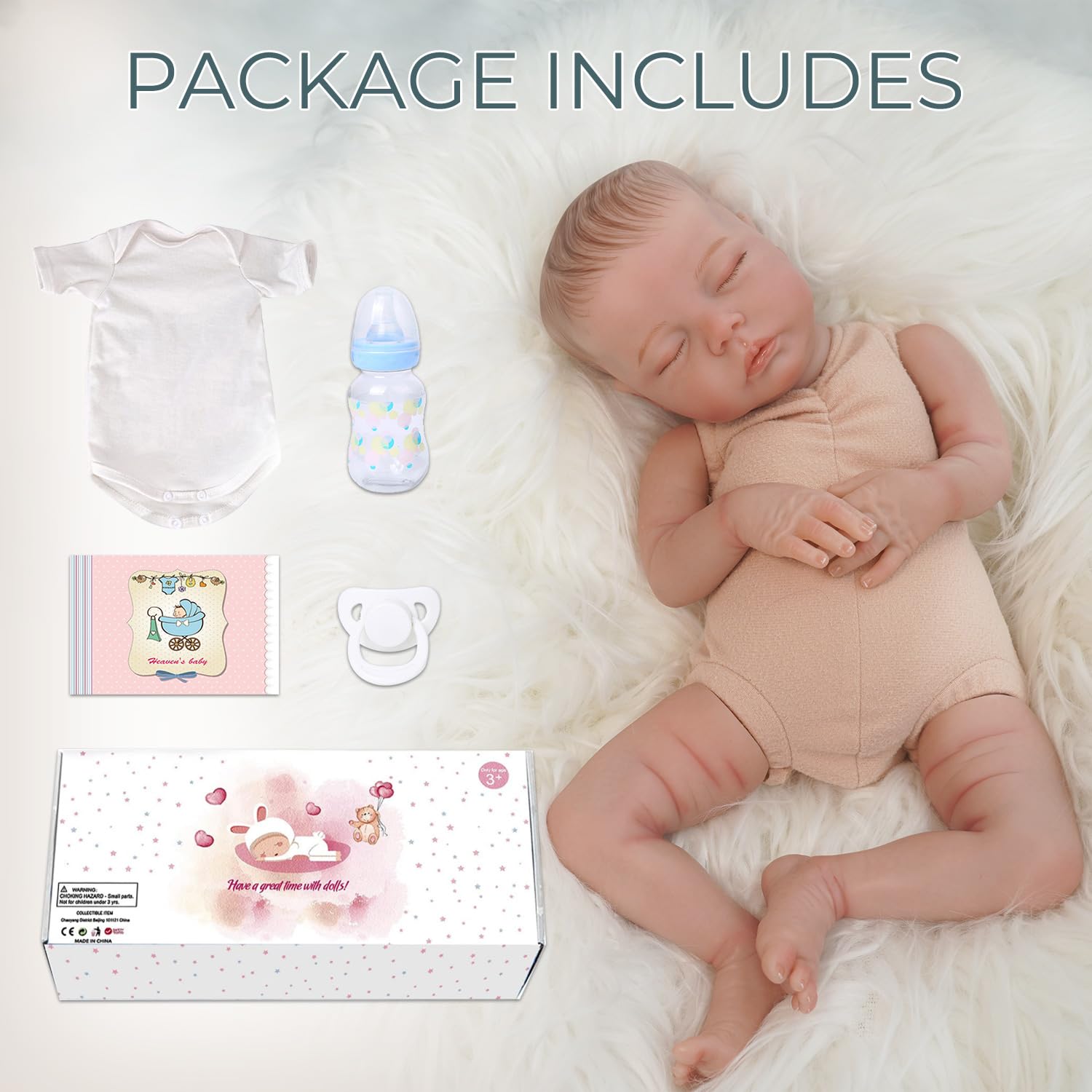 Foto 6 | Muñeca Reborn Ksbd Delilah De 49 Cm Con Venas Realistas De 1 4 Kg - Venta Internacional.