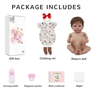 Foto 6 | Muñeca Reborn Ksbd Realista De 50 Cm Con Venas Realistas Para Niña - Venta Internacional.