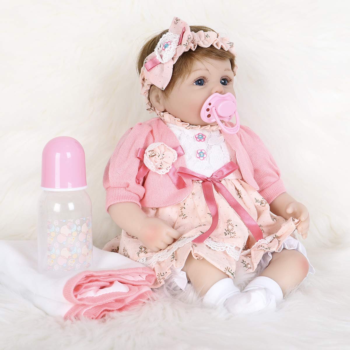 Foto 5 pulgar | Muñeca Reborn Enadoll De Vinilo De Silicona Realista De 40 Cm Para Niña - Venta Internacional.