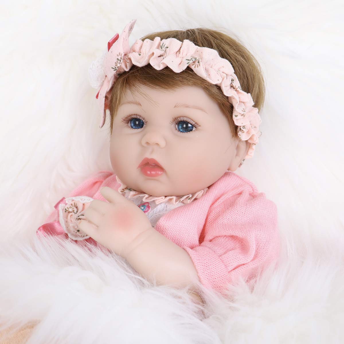 Foto 5 | Muñeca Reborn Enadoll De Vinilo De Silicona Realista De 40 Cm Para Niña - Venta Internacional.