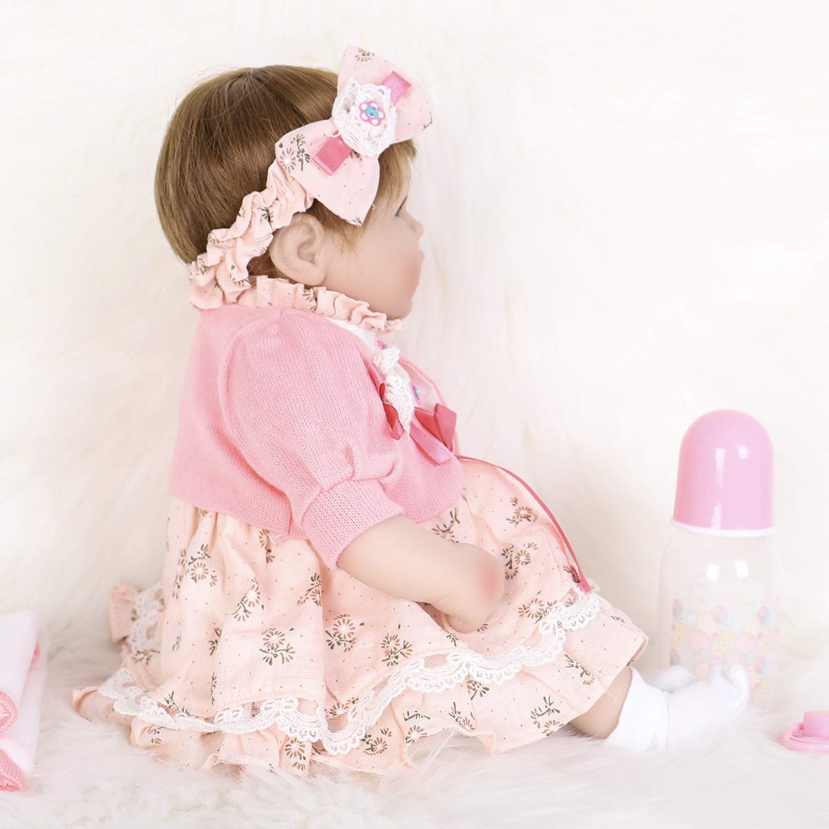 Foto 6 | Muñeca Reborn Enadoll De Vinilo De Silicona Realista De 40 Cm Para Niña - Venta Internacional.