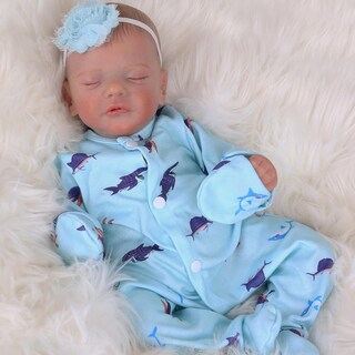 Foto 3 | Muñeca Reborn Ksbd Realista Para Dormir 46 Cm Realista Con Accesorios - Venta Internacional.