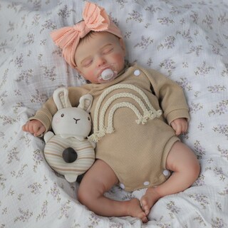 Foto 2 | Muñeca Reborn Ksbd Realista Para Dormir 50 Cm Con Juguete De Alimentación - Venta Internacional.