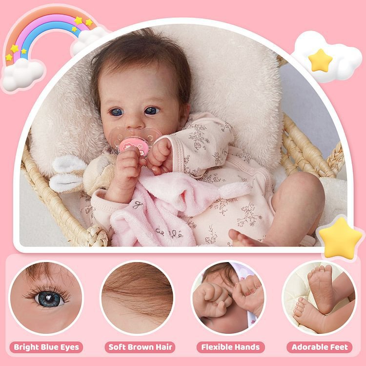 Foto 2 | Muñeca Reborn Doll Sqtc Felicia  Realista  48 Cm - Venta Internacional.