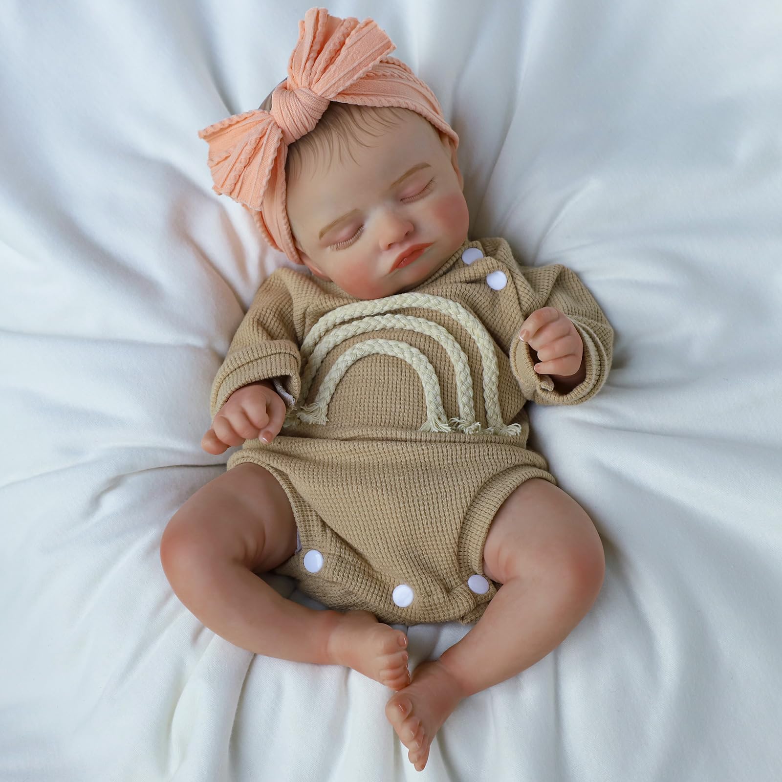 Foto 6 pulgar | Muñeca Reborn Ksbd  Realista  Para Dormir  50 Cm  Con Juguete De Alimentación - Venta Internacional.