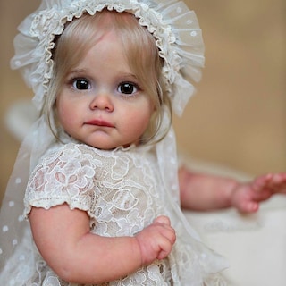 Foto 2 | Reborn Doll Sqtc Niña Realista De 22 Pulgadas Con Vinilo De Cuerpo Entero - Venta Internacional.