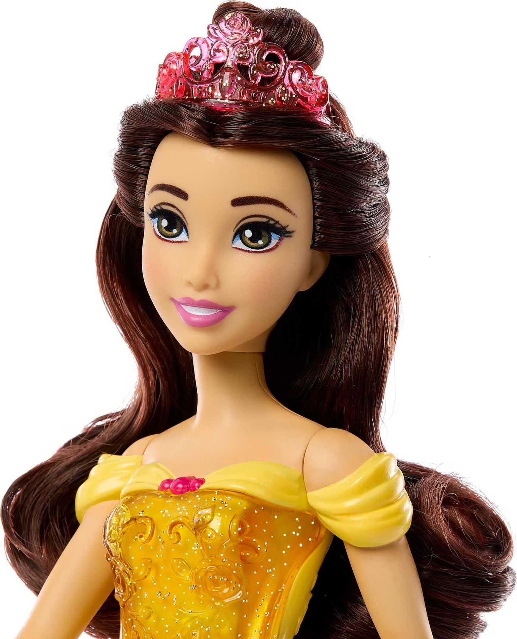 Foto 4 pulgar | Muñeca De Moda Mattel Disney Princess Belle Con Tiara - Venta Internacional.