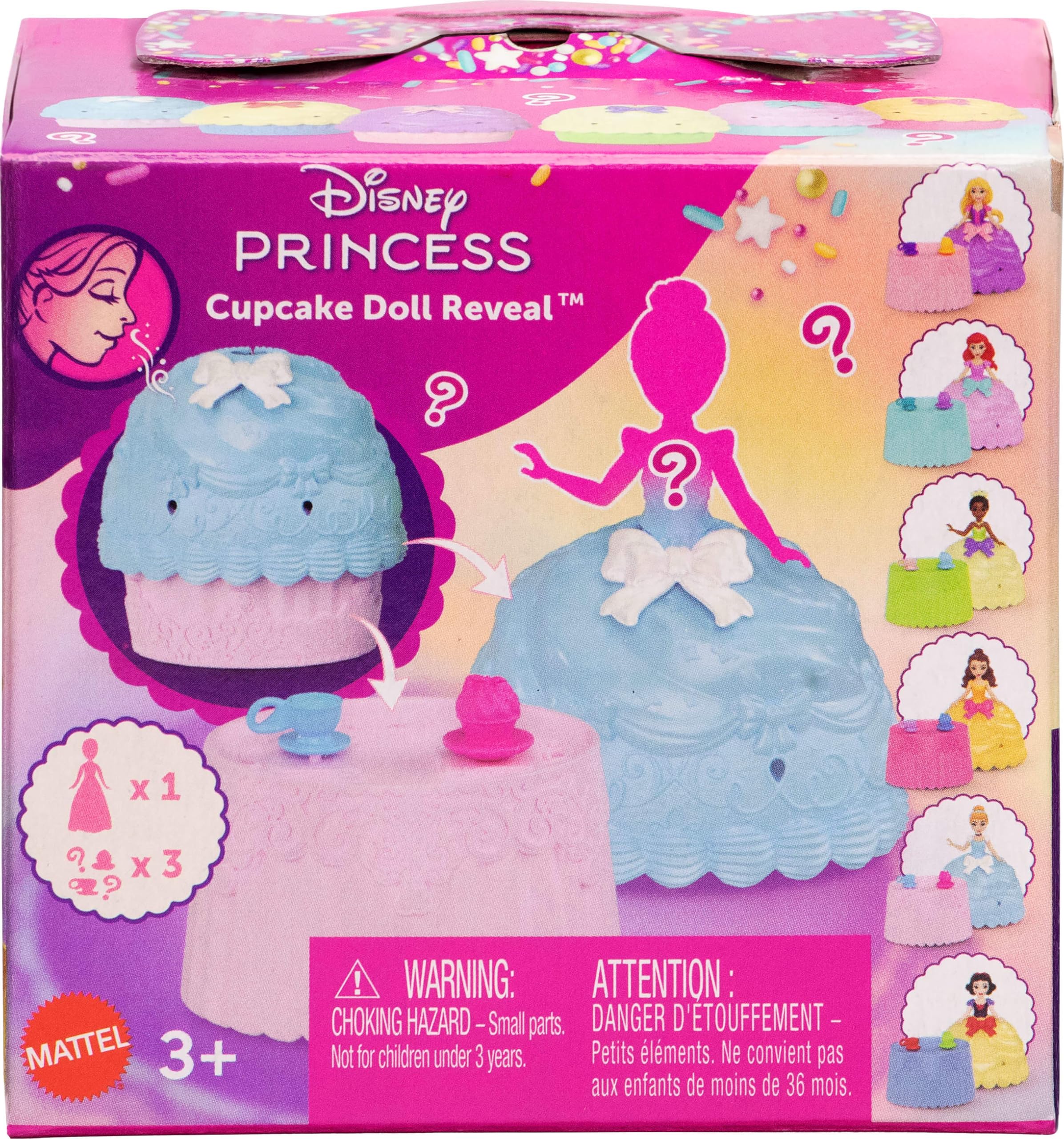 Foto 7 pulgar | Revelación De Magdalenas De Toy Mattel Con 5 Sorpresas Con Princesas Disney - Venta Internacional.