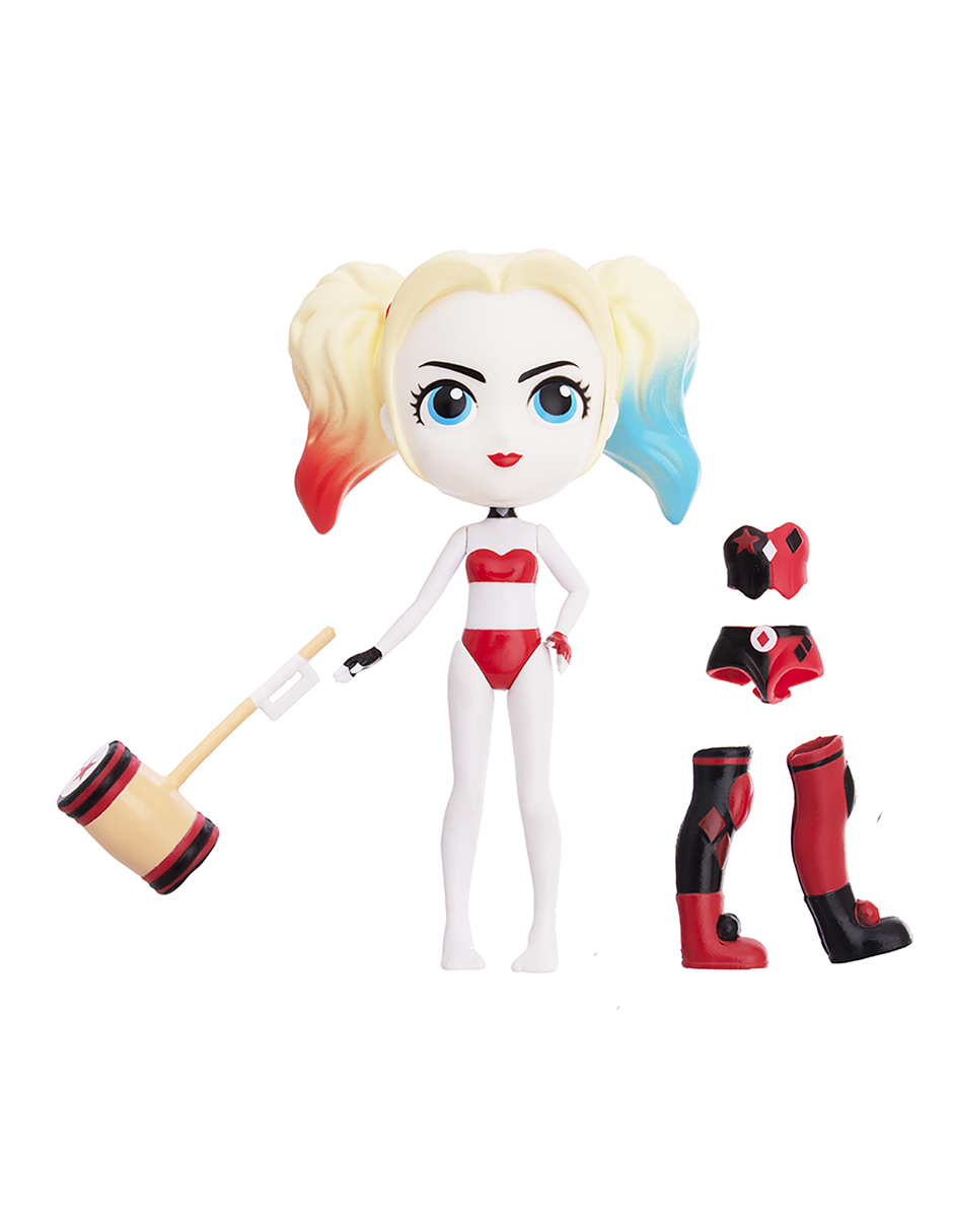 Foto 2 | Set Muñeca Dc Harley Quinn color Rojo 12 cm 10 Incluye Accesorios