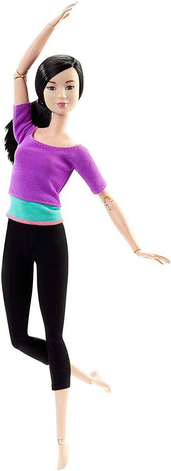 Venta Internacional-  Barbie Muñeca Movimientos Divertidos, Top Morado