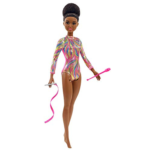 Venta Internacional-  Muñeca Barbie Careers Gimnasta Morena