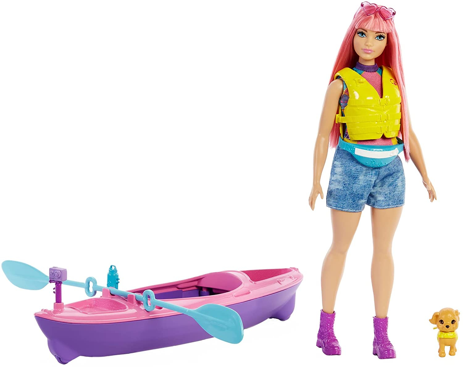 Venta Internacional-  Barbie It Takes Two, Daisy Paseo En Kayak Día De Campamento, Muñeca Para Niñas De 3 Años En