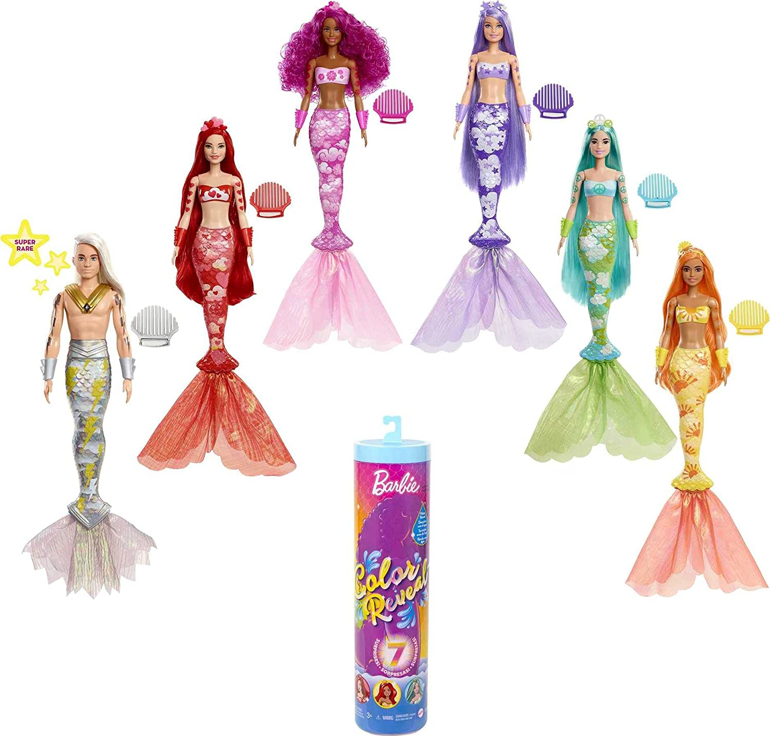 Foto 2 | Venta Internacional-  Barbie Color Revela Muñeca Sirena