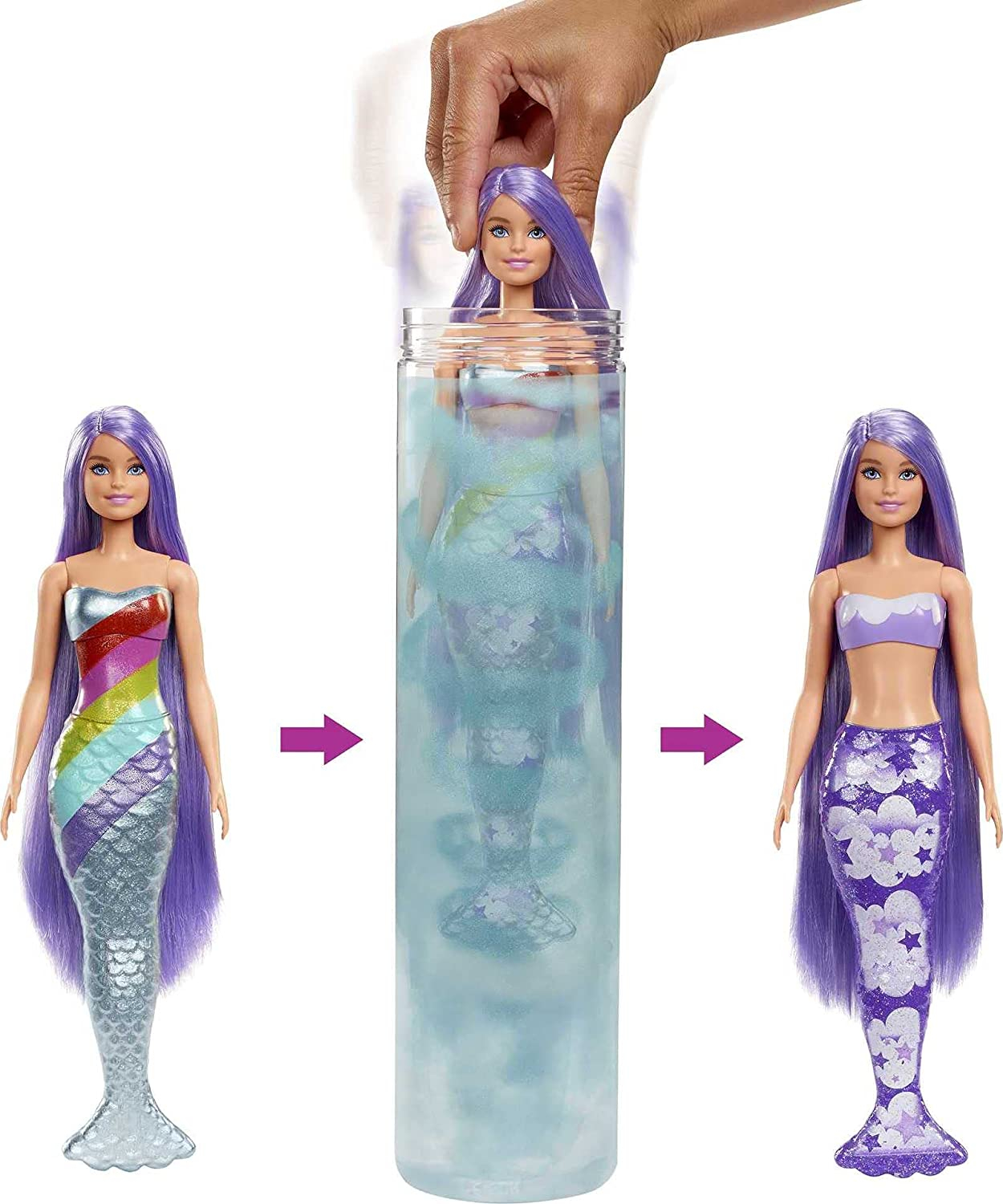 Foto 5 pulgar | Venta Internacional-  Barbie Color Revela Muñeca Sirena