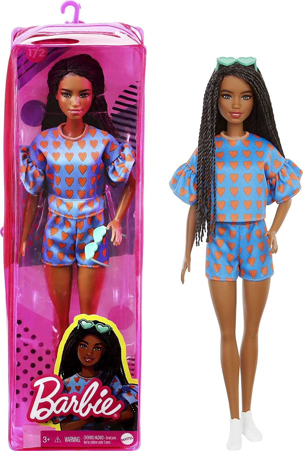 Venta Internacional-  Muñeca Barbie Fashionista Cabello Negro Trenzado