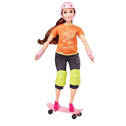 Venta Internacional-  Muñeca Barbie Deportista Olímpica Patinadora